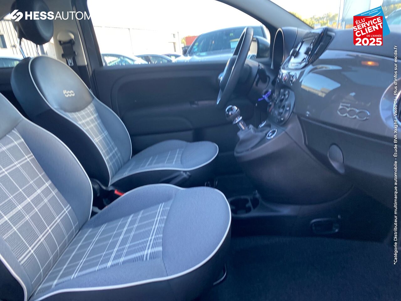 Véhicule d'occasion FIAT 500 1.2 8V 69CH LOUNGE RADAR AR TPANO chez Fiat Colmar