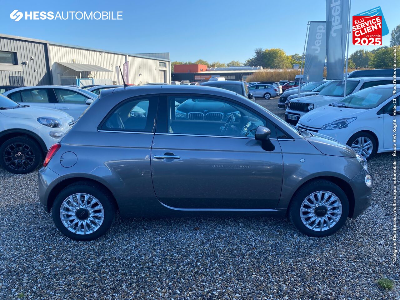 Véhicule d'occasion FIAT 500 1.2 8V 69CH LOUNGE RADAR AR TPANO chez Fiat Colmar