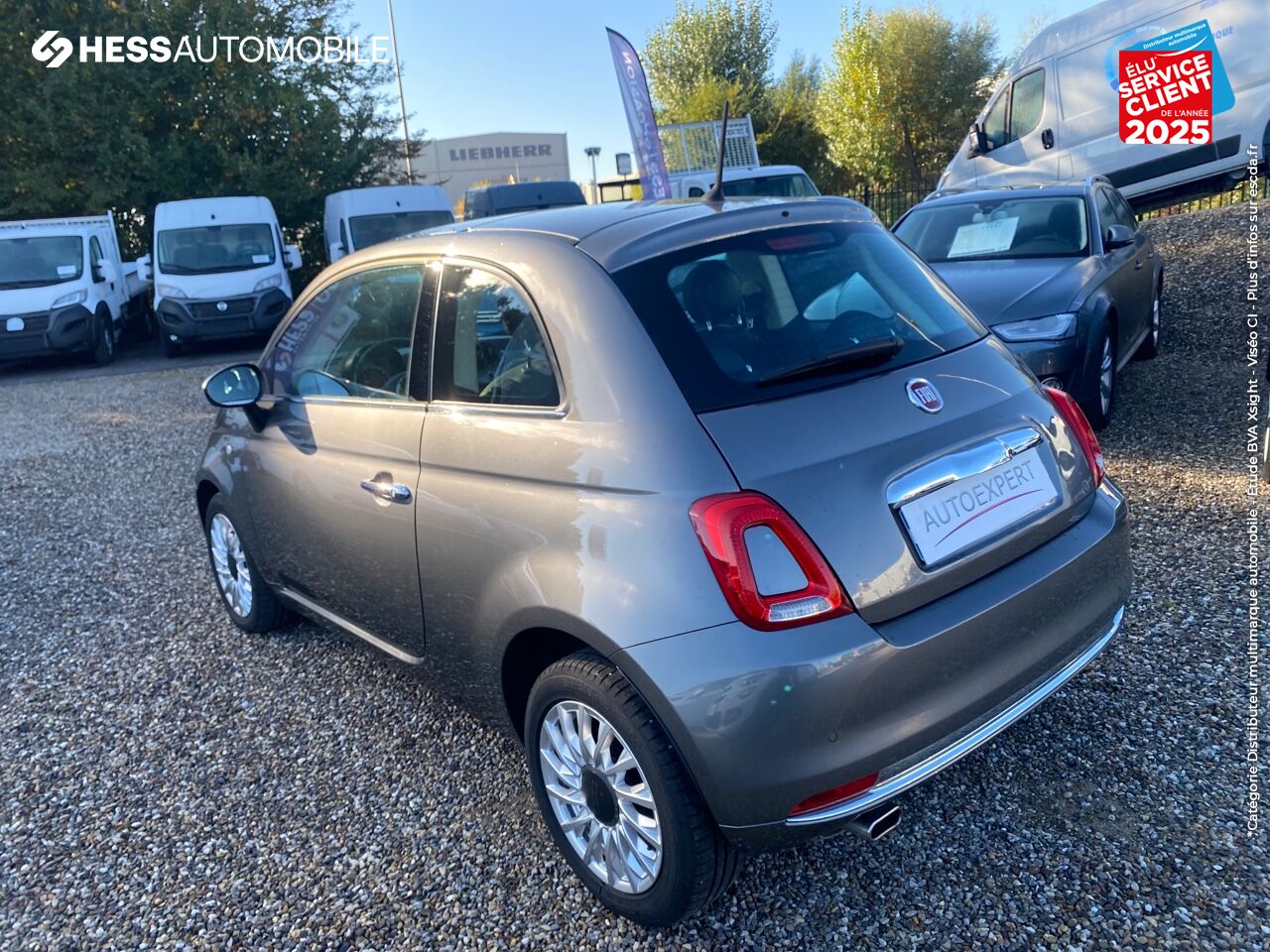 Véhicule d'occasion FIAT 500 1.2 8V 69CH LOUNGE RADAR AR TPANO chez Fiat Colmar
