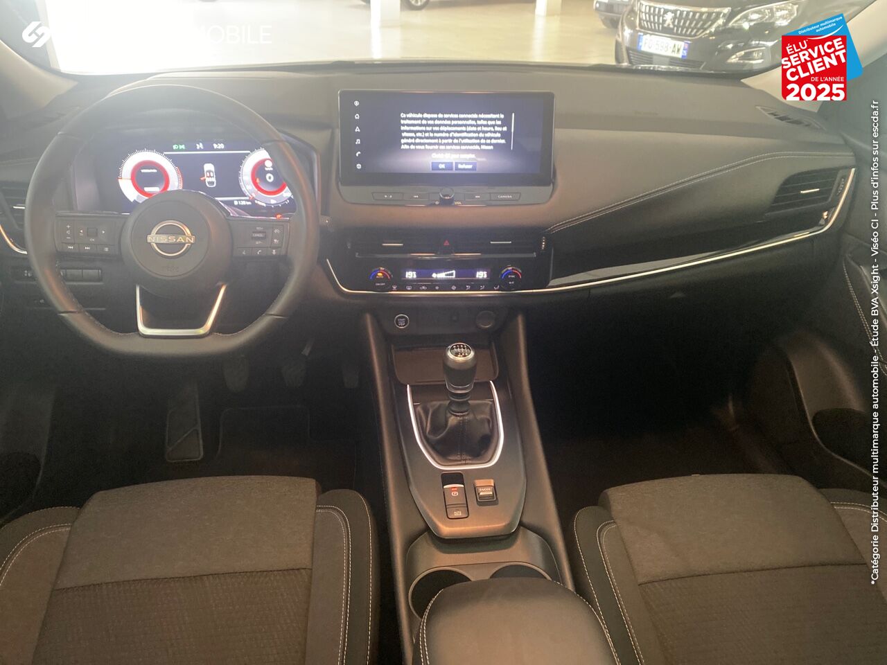 Véhicule d'occasion NISSAN QASHQAI 1.3 MILD HYBRID 140CH N-CONNECTA 2022 chez Nissan Besançon
