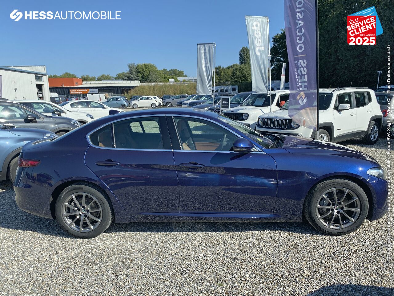 Véhicule d'occasion ALFA ROMEO GIULIA 2.2 JTD 160CH SUPER AT8 GPS RADAR AR chez Fiat Colmar