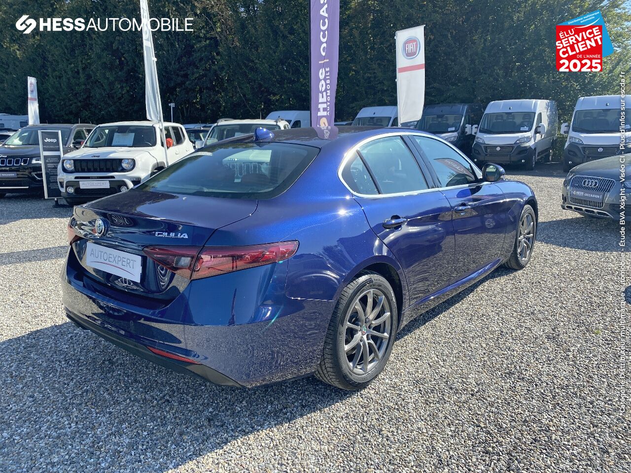 Véhicule d'occasion ALFA ROMEO GIULIA 2.2 JTD 160CH SUPER AT8 GPS RADAR AR chez Fiat Colmar