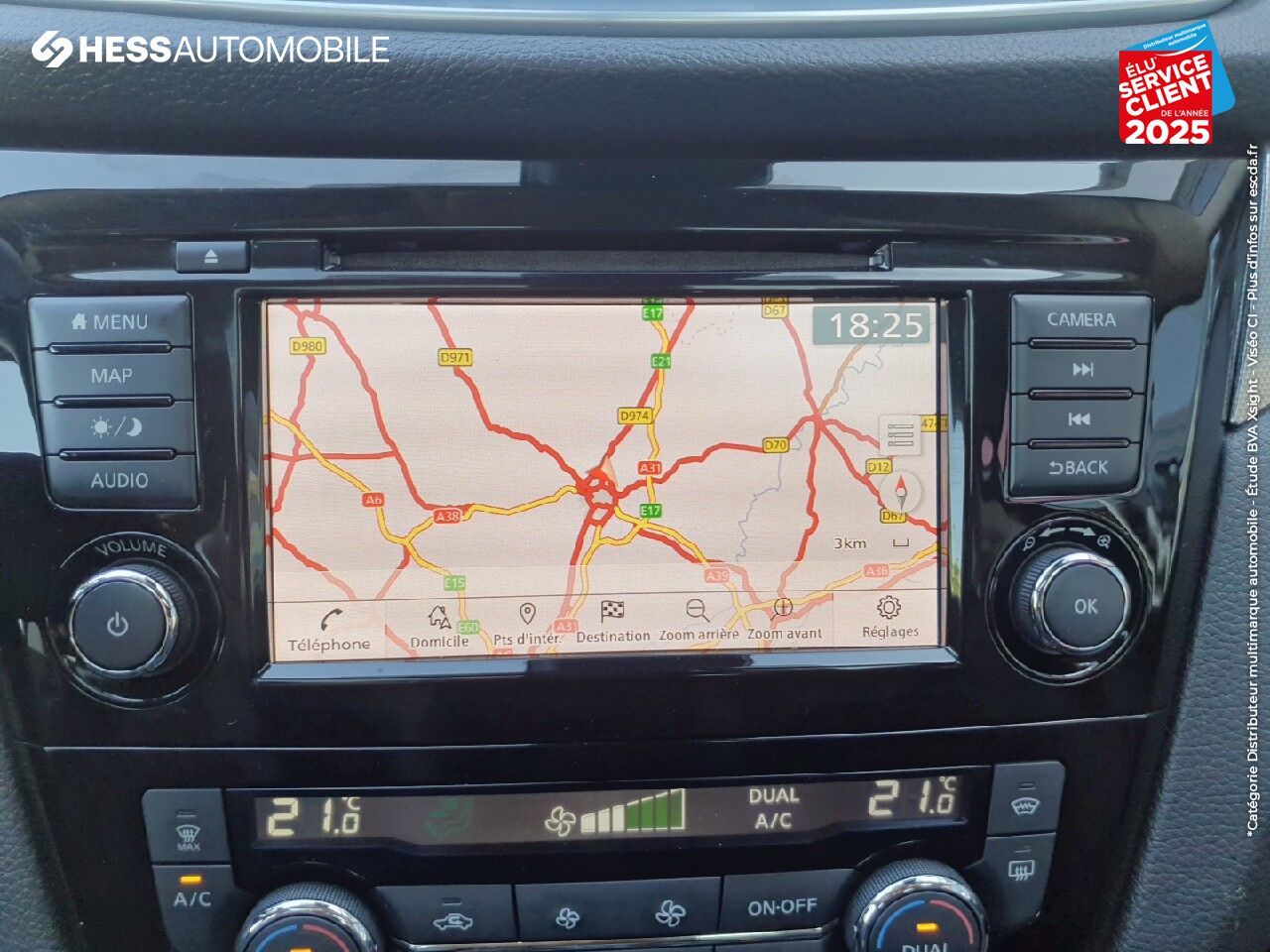 Véhicule d'occasion NISSAN QASHQAI 1.5 DCI 115CH TEKNA EURO6D-T TPANO GPS CAM360 SIEGE CHAUFF chez Nissan Beaune