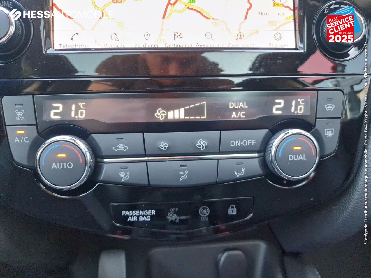 Véhicule d'occasion NISSAN QASHQAI 1.5 DCI 115CH TEKNA EURO6D-T TPANO GPS CAM360 SIEGE CHAUFF chez Nissan Beaune