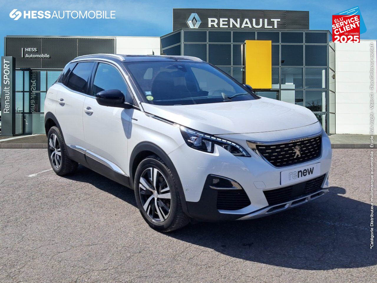 Véhicule d'occasion PEUGEOT 3008 1.5 BLUEHDI 130CH E6.C GT LINE S/S EAT8 TOUVRANT CAMERA chez Renault Saint-Louis