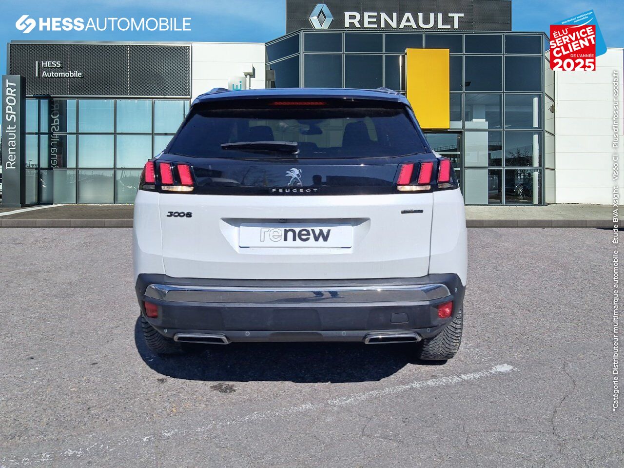Véhicule d'occasion PEUGEOT 3008 1.5 BLUEHDI 130CH E6.C GT LINE S/S EAT8 TOUVRANT CAMERA chez Renault Saint-Louis