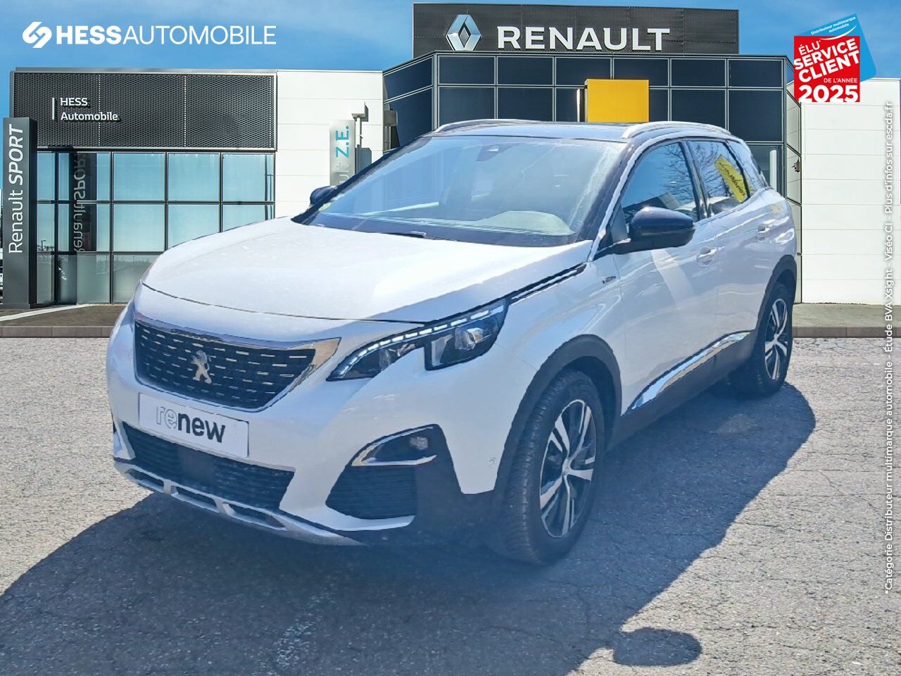 Véhicule d'occasion PEUGEOT 3008 1.5 BLUEHDI 130CH E6.C GT LINE S/S EAT8 TOUVRANT CAMERA chez Renault Saint-Louis