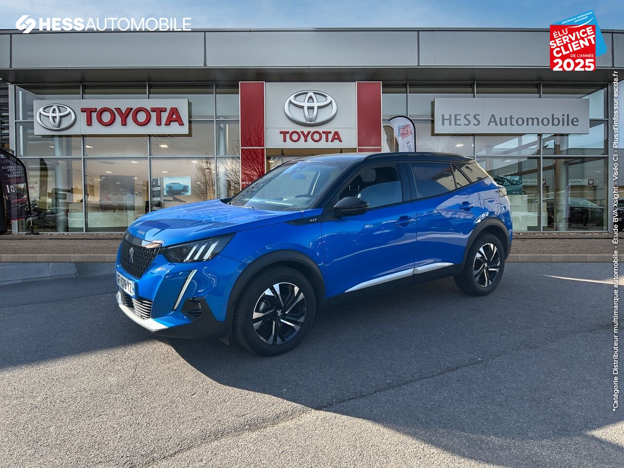 Véhicule d'occasion PEUGEOT 2008 1.2 PURETECH 130CH S/S GT EAT8 GPS CAMERA chez Toyota Sarreguemines
