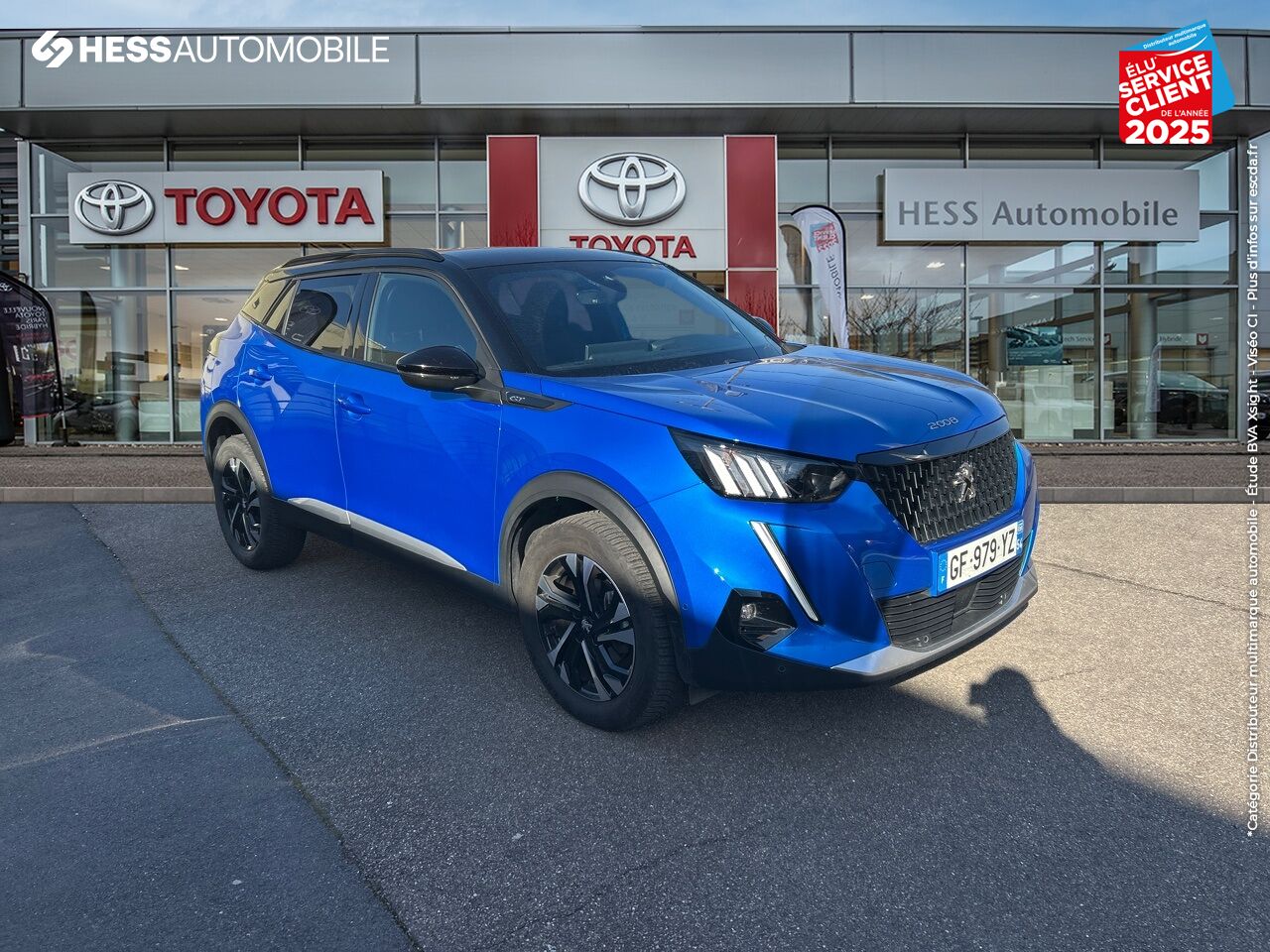 Véhicule d'occasion PEUGEOT 2008 1.2 PURETECH 130CH S/S GT EAT8 GPS CAMERA chez Toyota Sarreguemines