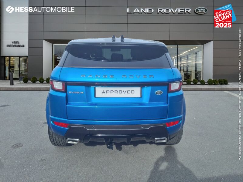 Véhicule d'occasion LAND-ROVER EVOQUE 2.0 TD4 180 HSE 4X4 BVA MARK VI TPANO CAMERA CUIR SIEGES CHAUF chez Land Rover Metz