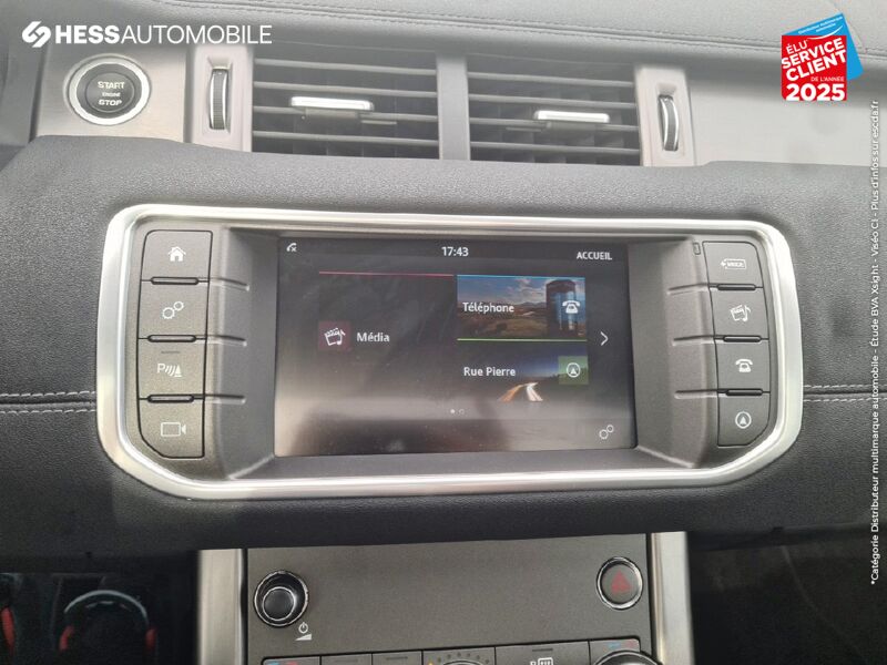 Véhicule d'occasion LAND-ROVER EVOQUE 2.0 TD4 180 HSE 4X4 BVA MARK VI TPANO CAMERA CUIR SIEGES CHAUF chez Land Rover Metz