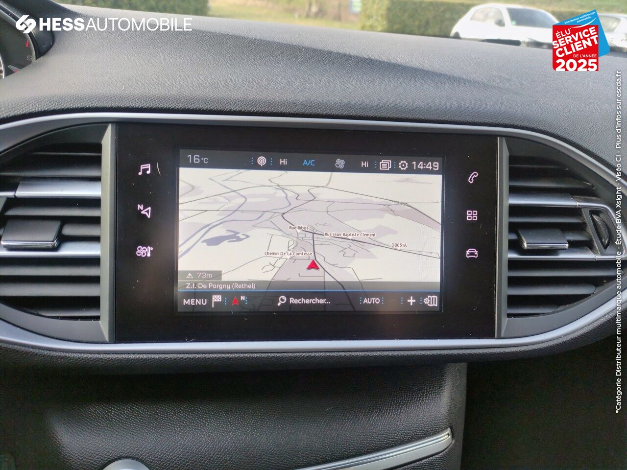 Véhicule d'occasion PEUGEOT 308 1.2 PURETECH 130CH S/S ALLURE GPS RADAR AV/AR chez Peugeot Rethel