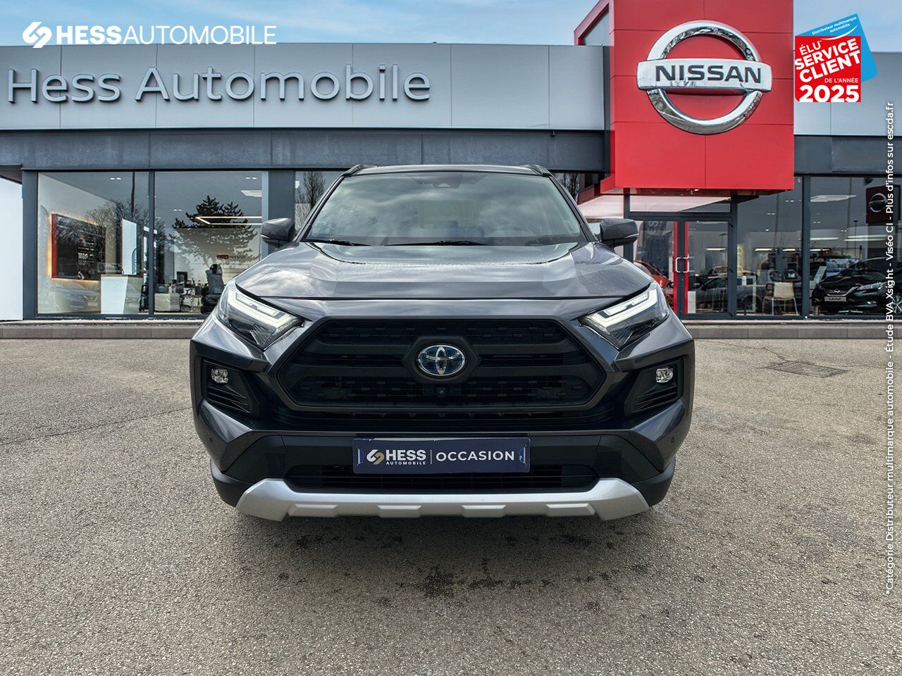 Véhicule d'occasion TOYOTA RAV4 2.5 HYBRIDE 222CH TRAIL AWD-I MY24 chez Hyundai Reims