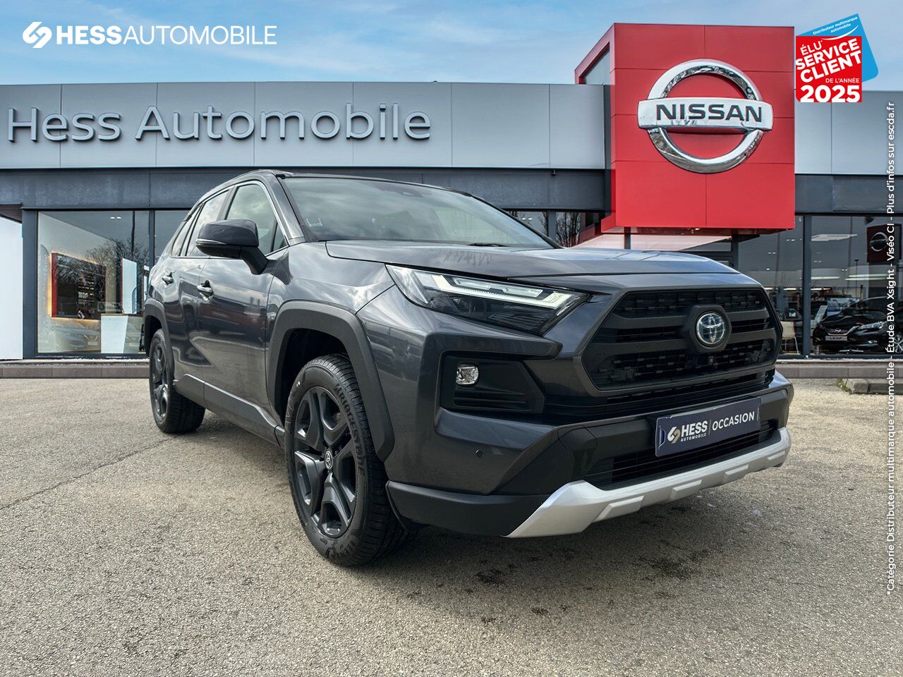 Véhicule d'occasion TOYOTA RAV4 2.5 HYBRIDE 222CH TRAIL AWD-I MY24 chez Hyundai Reims