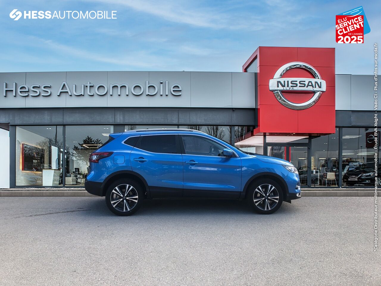 Véhicule d'occasion NISSAN QASHQAI 1.3 DIG-T 140CH N-CONNECTA 2019 EURO6-EVAP TPANO GPS CAM360 chez Nissan Beaune
