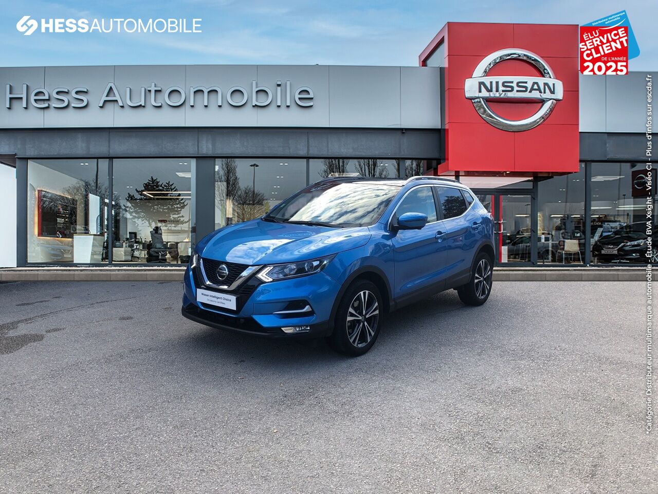 Véhicule d'occasion NISSAN QASHQAI 1.3 DIG-T 140CH N-CONNECTA 2019 EURO6-EVAP TPANO GPS CAM360 chez Nissan Beaune