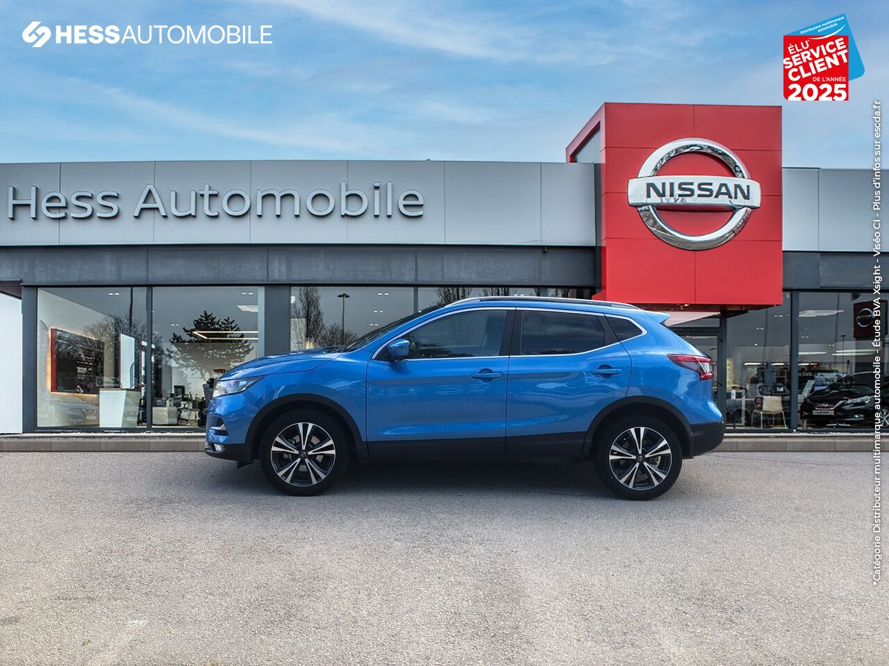 Véhicule d'occasion NISSAN QASHQAI 1.3 DIG-T 140CH N-CONNECTA 2019 EURO6-EVAP TPANO GPS CAM360 chez Nissan Beaune