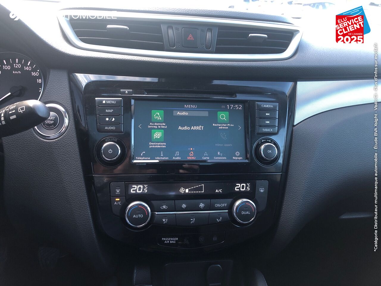 Véhicule d'occasion NISSAN QASHQAI 1.3 DIG-T 140CH N-CONNECTA 2019 EURO6-EVAP TPANO GPS CAM360 chez Nissan Beaune