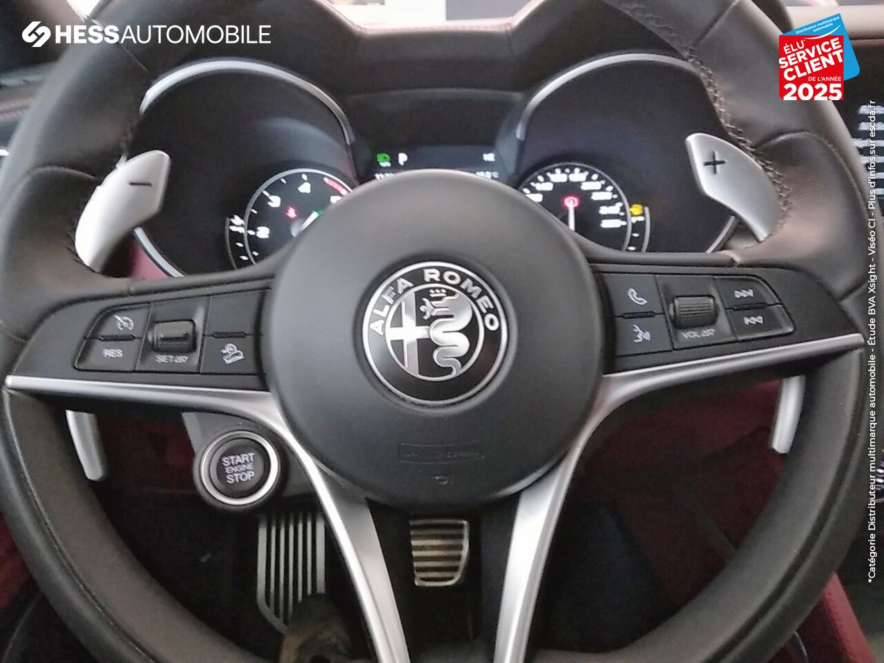 Véhicule d'occasion ALFA ROMEO STELVIO 2.2 DIESEL 210CH SPORT EDITION Q4 AT8 GPS XENON CAMERA HARMAN KARDON SIEGES CHAUF chez Fiat Besançon