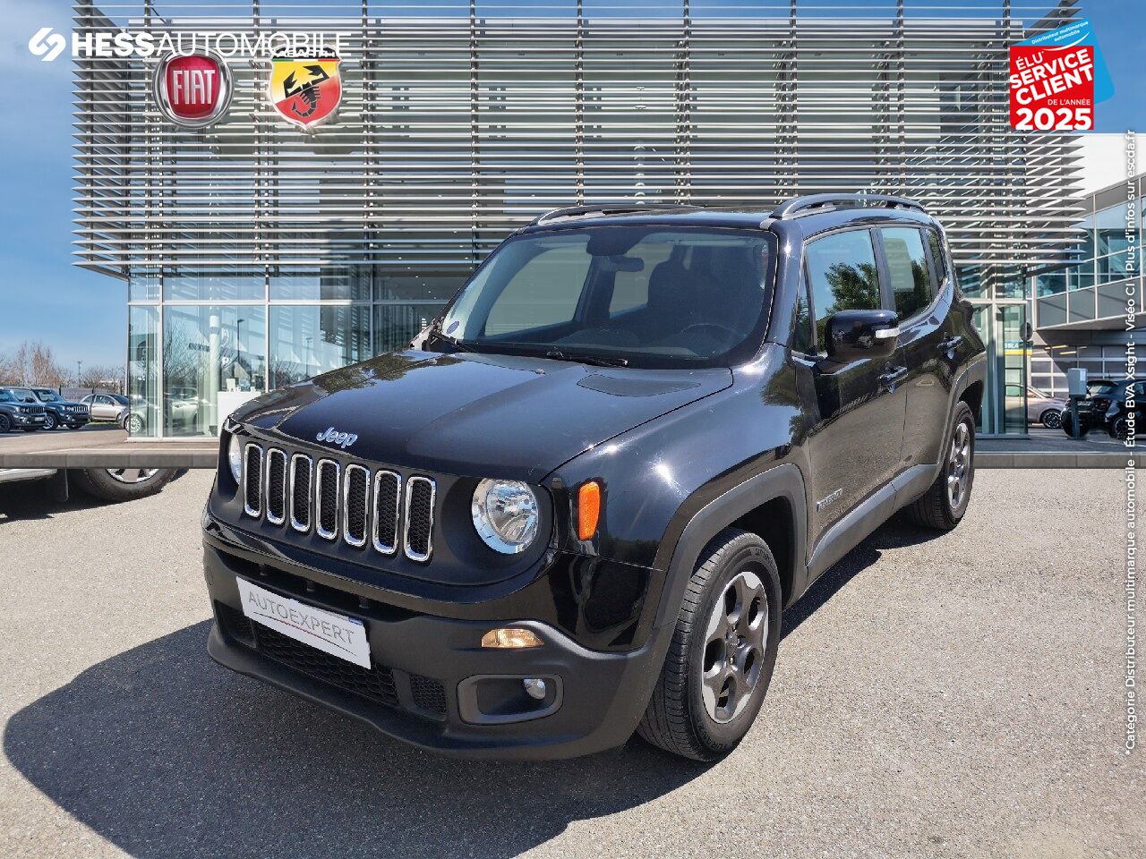 Véhicule d'occasion JEEP RENEGADE 1.4 MULTIAIR S/S 140CH LONGITUDE BVRD6 TOUVRANT chez Fiat Colmar