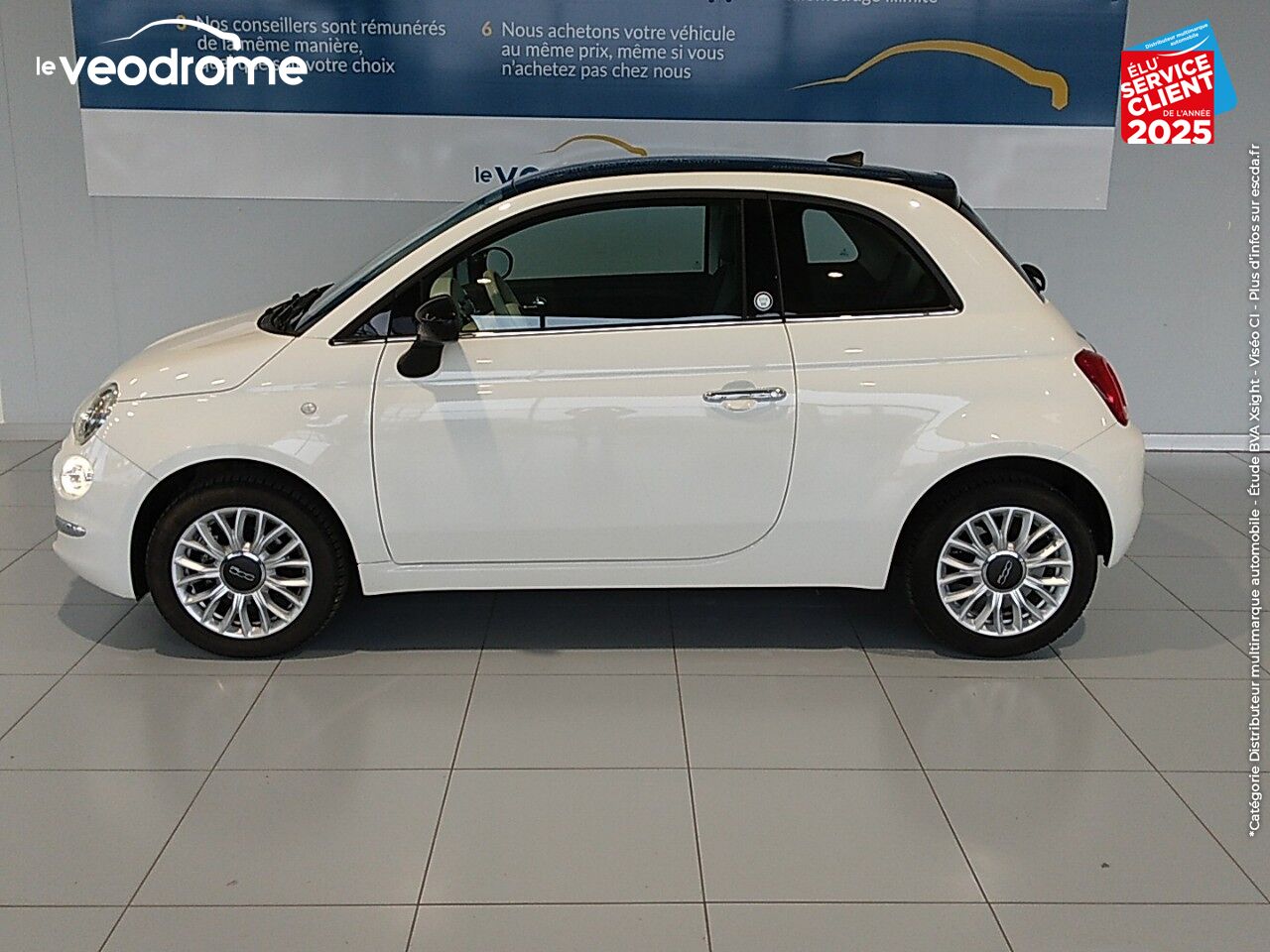 Véhicule d'occasion FIAT 500 1.2 8V 69CH LIVE EDIZIONE GPS RADAR AR chez Le Veodrome