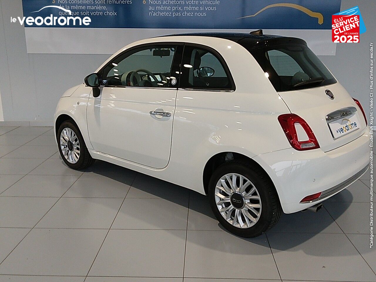 Véhicule d'occasion FIAT 500 1.2 8V 69CH LIVE EDIZIONE GPS RADAR AR chez Le Veodrome