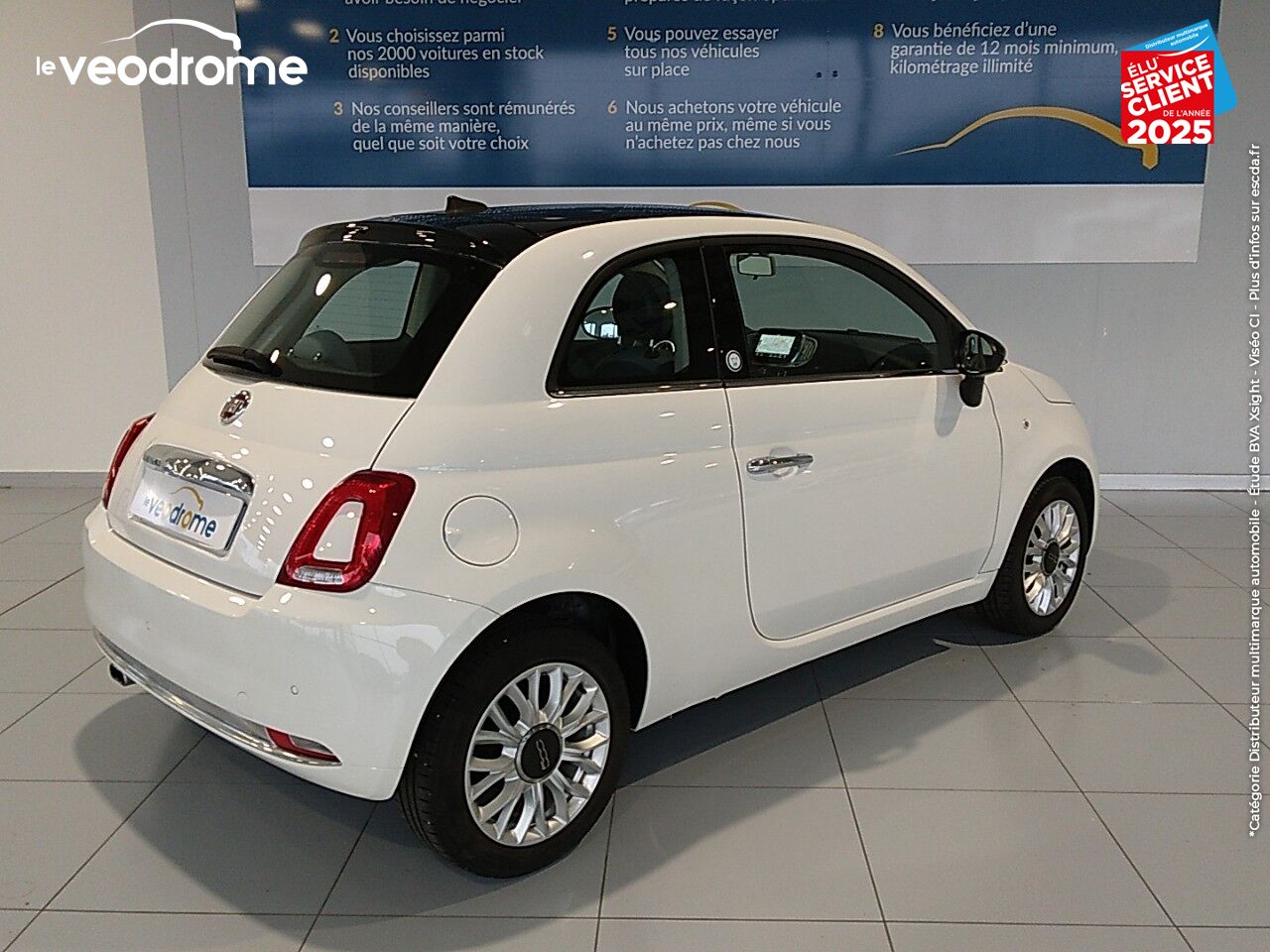 Véhicule d'occasion FIAT 500 1.2 8V 69CH LIVE EDIZIONE GPS RADAR AR chez Le Veodrome