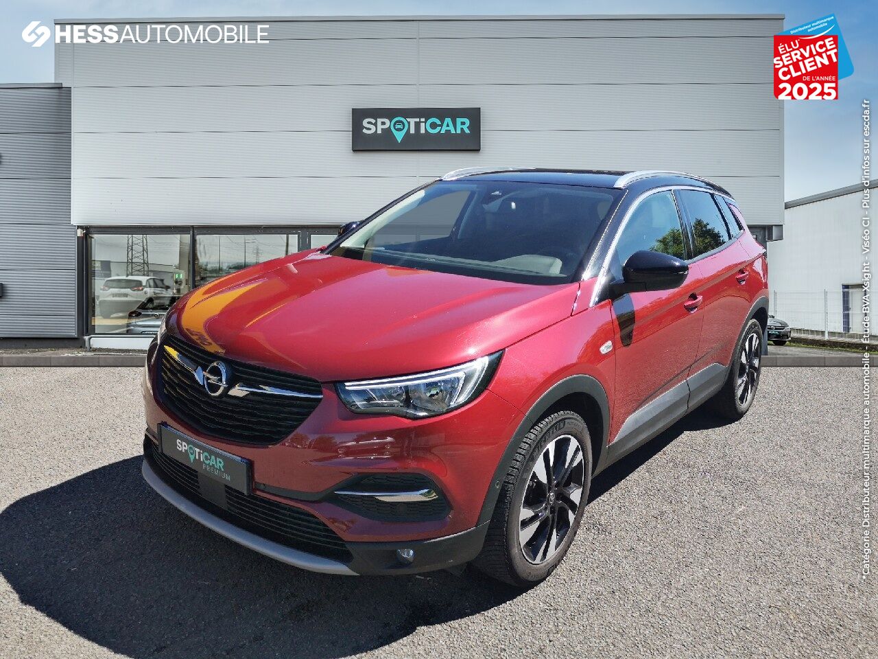 Véhicule d'occasion OPEL GRANDLAND X 1.5 D 130CH DESIGN LINE BVA6 GPS CAMERA chez Opel Belfort