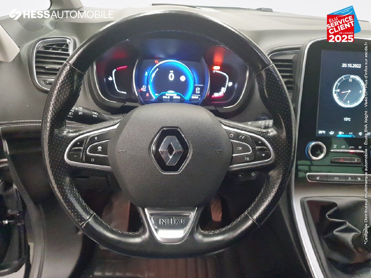 Véhicule d'occasion RENAULT SCENIC 1.6 DCI 130CH ENERGY INITIALE PARIS CUIR SIEGE CHAUF GPS CAMERA PARK ASSIST chez Renault Strasbourg