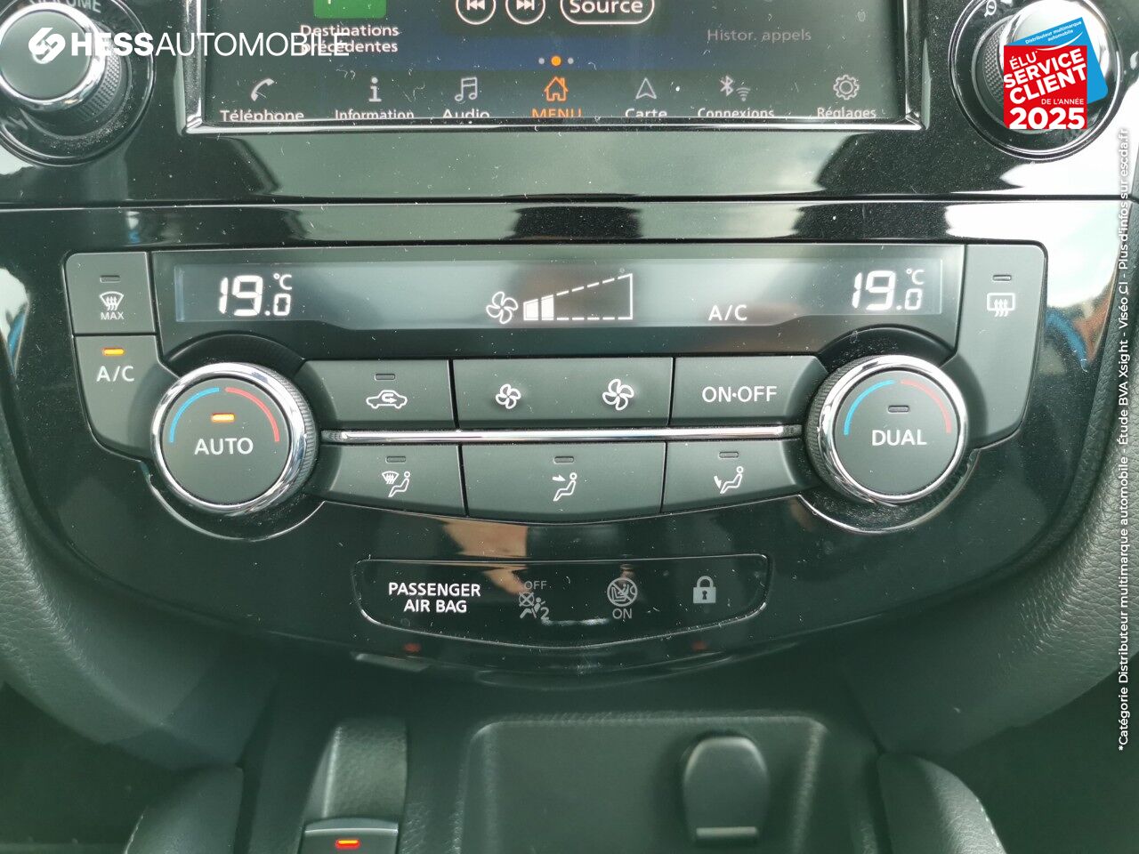 Véhicule d'occasion NISSAN QASHQAI 1.5 DCI 115CH N-CONNECTA TPANO GPS CAM360 chez Nissan Thionville