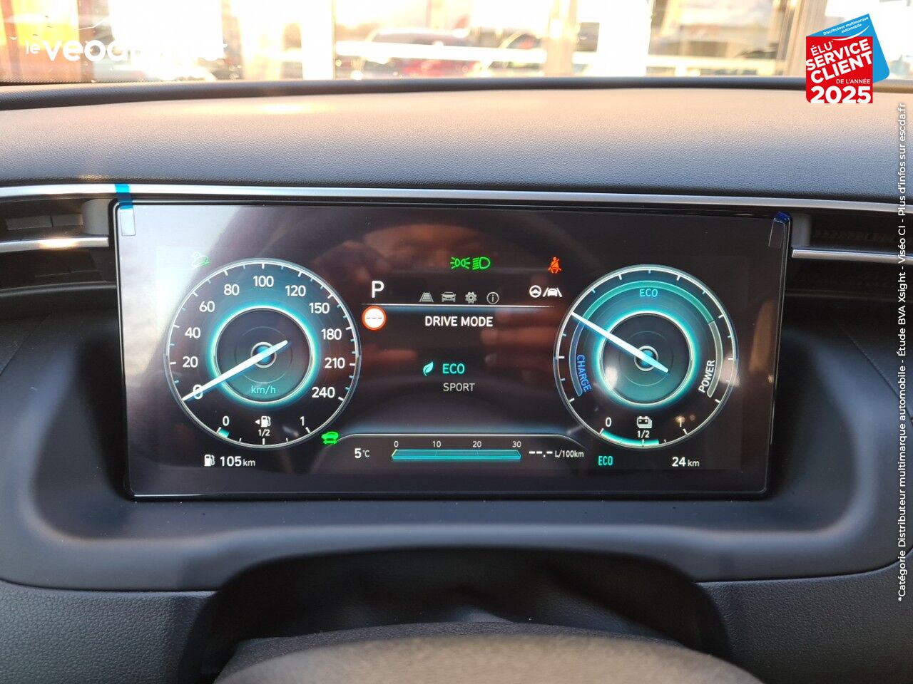Véhicule d'occasion HYUNDAI TUCSON 1.6 T-GDI 230CH HYBRID BUSINESS BVA6 APPLE CARPLAY/ANDROID AUTO CAMERA chez Le Veodrome
