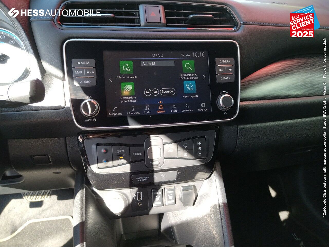 Véhicule d'occasion NISSAN LEAF 150CH 40KWH ACENTA 19 SIEGE CHAUFF GPS CAMERA chez Nissan Metz
