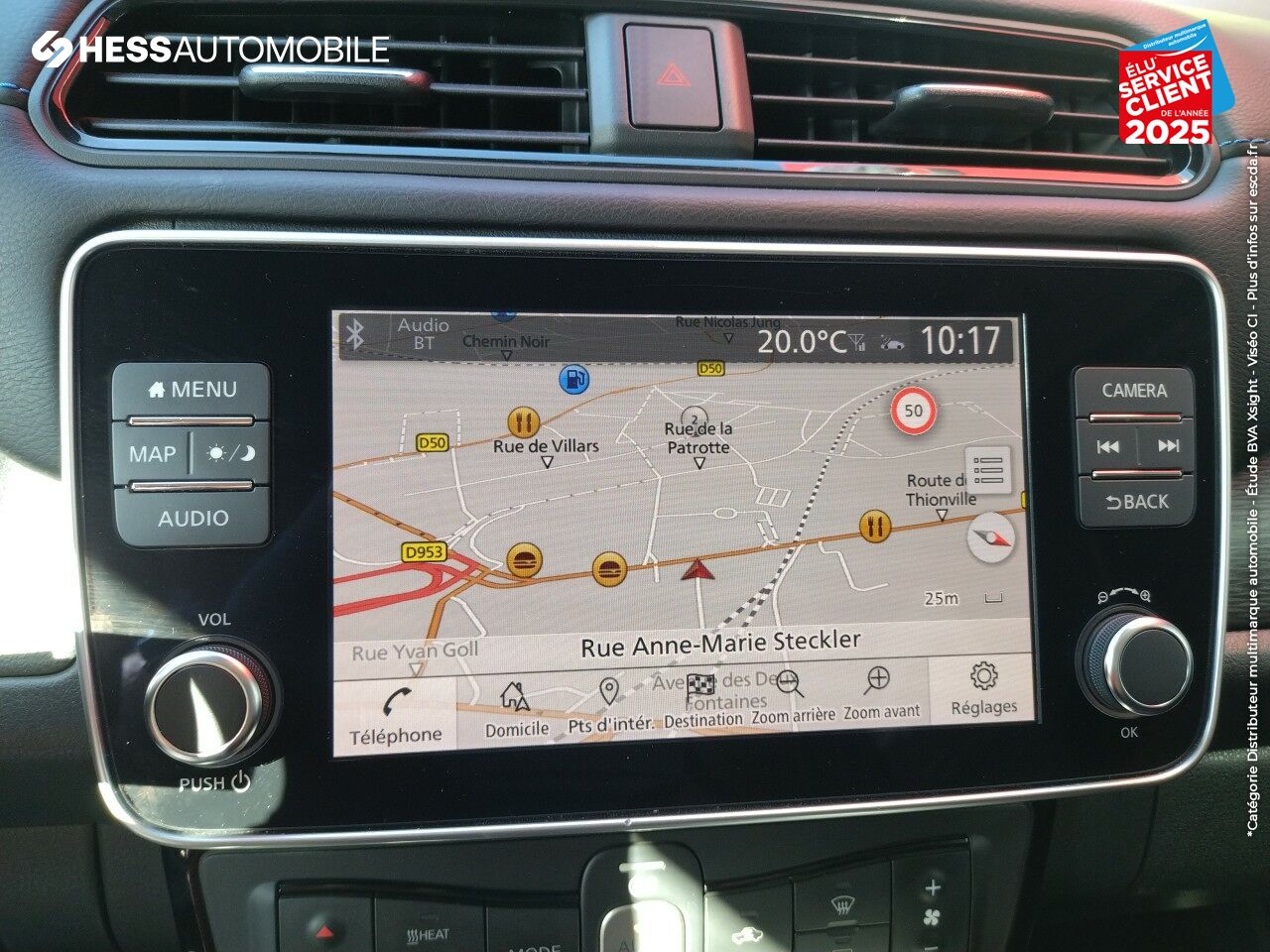 Véhicule d'occasion NISSAN LEAF 150CH 40KWH ACENTA 19 SIEGE CHAUFF GPS CAMERA chez Nissan Metz
