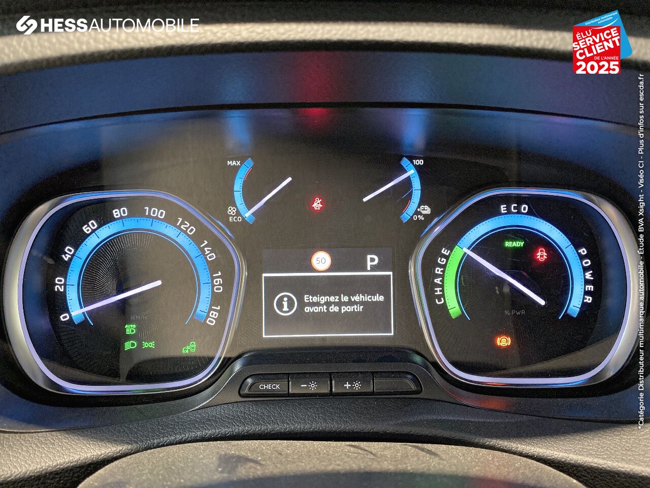 Véhicule d'occasion PEUGEOT TRAVELLER ELECTRIQUE 136CH 100KW BATTERIE 75KWH LONG BUSINESS VIP 6 PLACES chez Peugeot Charleville
