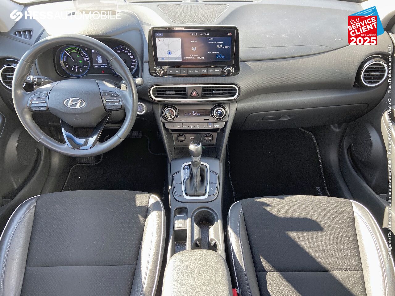 Véhicule d'occasion HYUNDAI KONA 1.6 GDI 141CH HYBRID CREATIVE DCT-6 GPS CAMERA CARPLAY chez Hyundai Reims