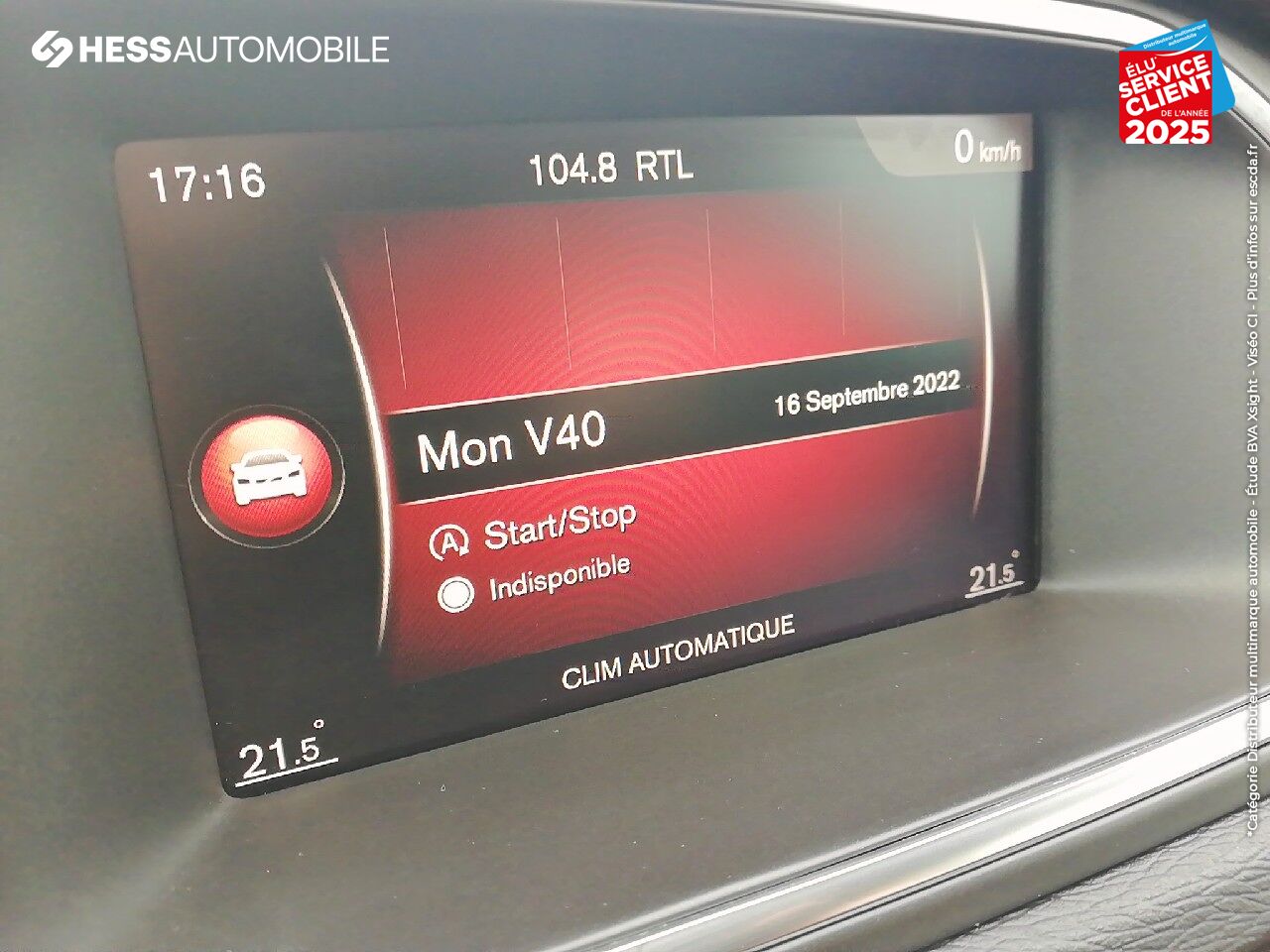Véhicule d'occasion VOLVO V40 T2 122CH R-DESIGN GEARTRONIC chez Volvo Metz