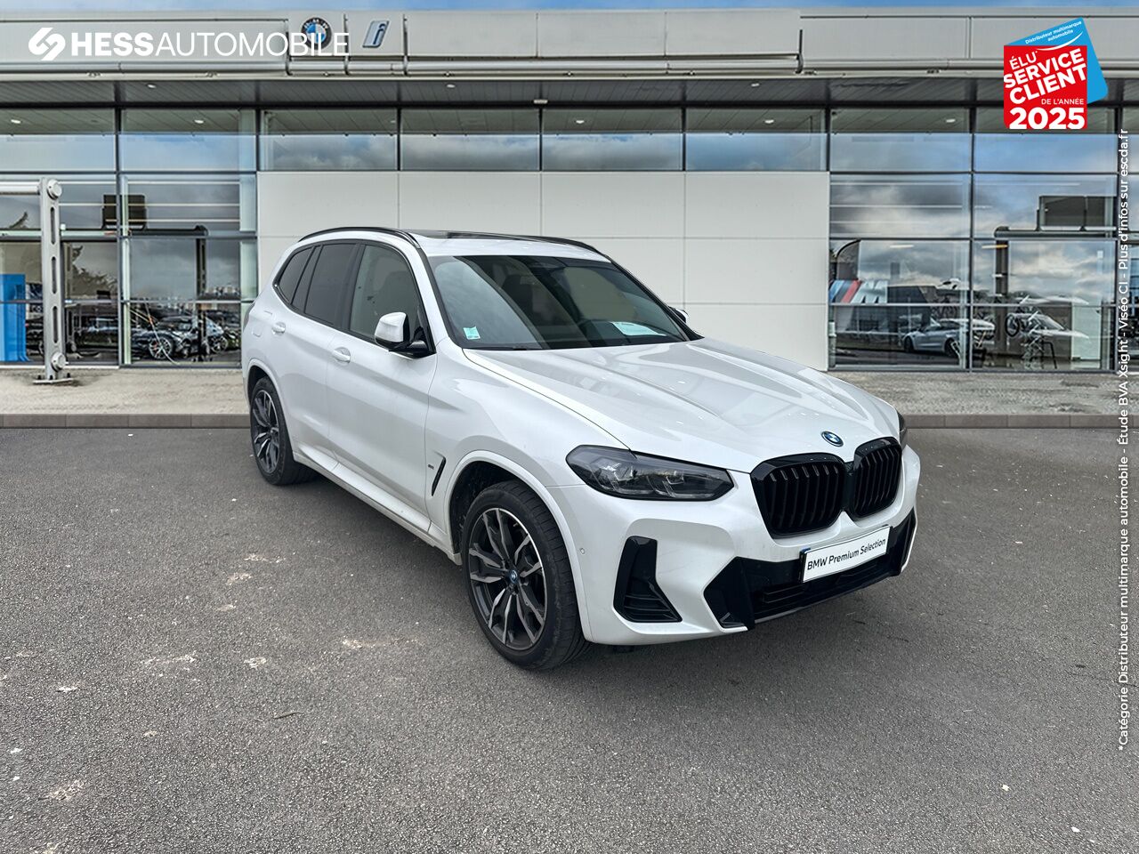 Véhicule d'occasion BMW X3 XDRIVE30E 292CH M SPORT TOUVRANT SIEGES CHAUF/CUIR GPS CAMERA CARPLAY chez BMW Besançon