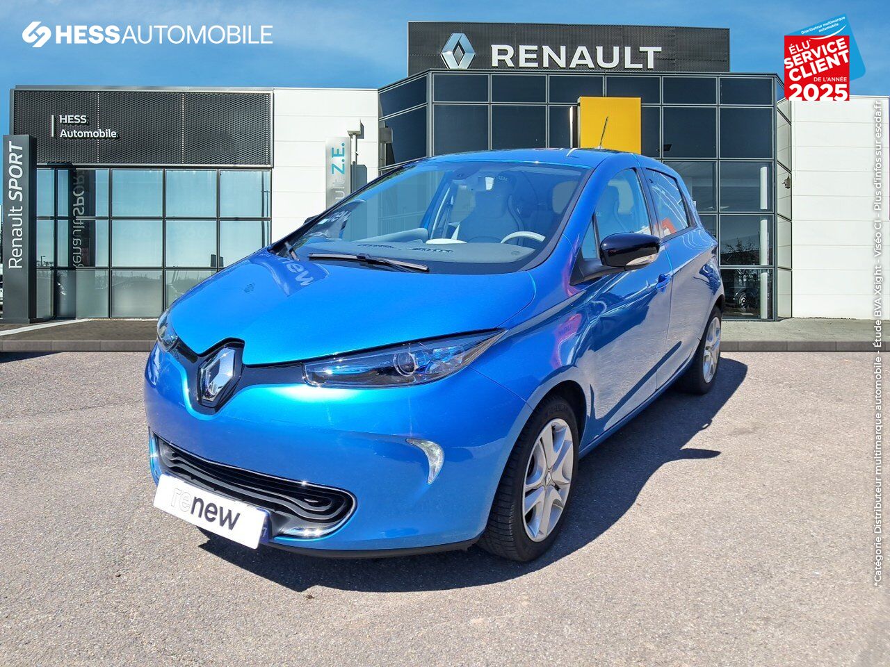 Véhicule d'occasion RENAULT ZOE ZEN CHARGE NORMALE R90 GPS RADAR AR chez Hyundai Epernay