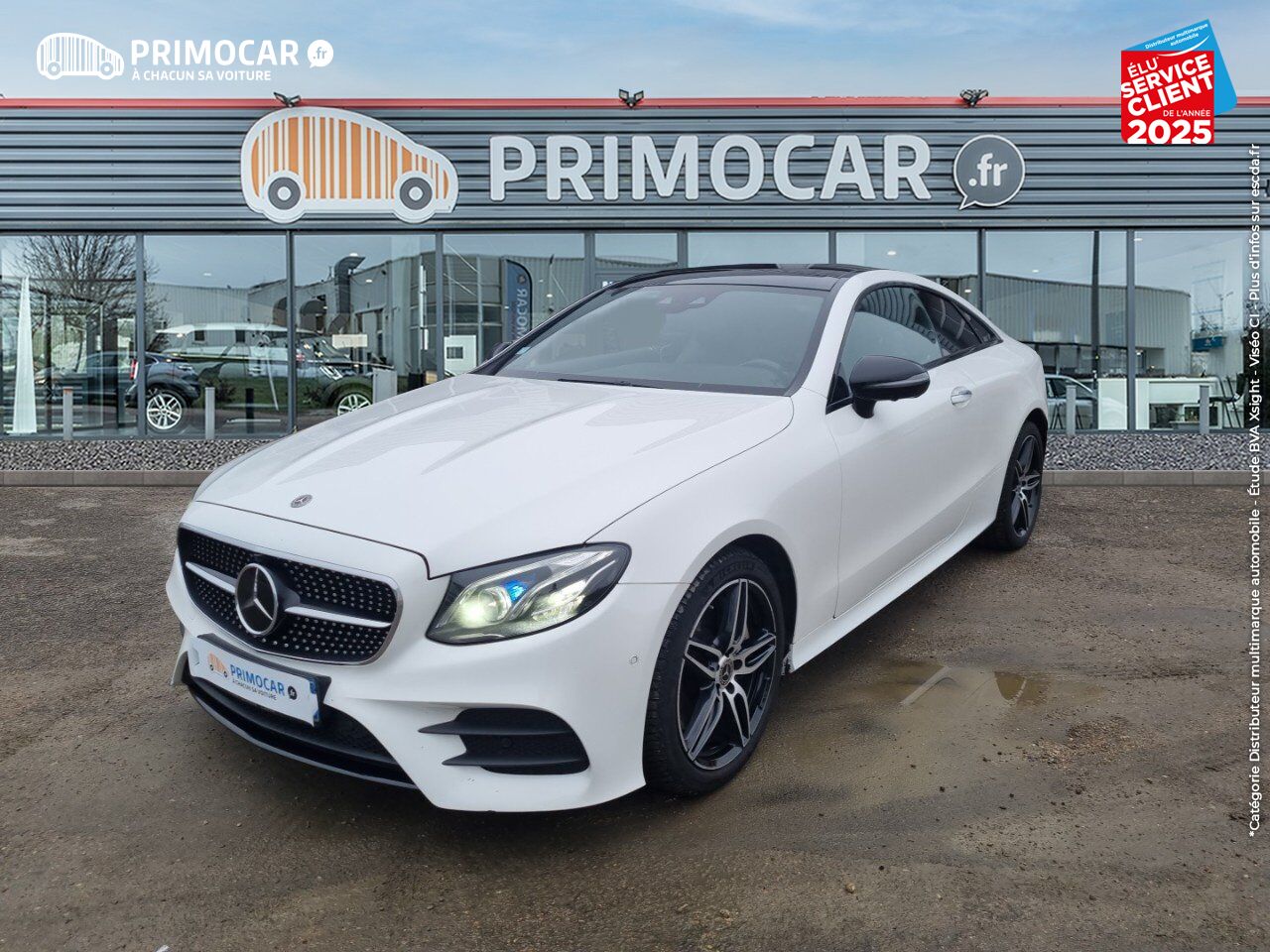 Véhicule d'occasion MERCEDES-BENZ CLASSE E COUPE 350 D 258CH FASCINATION 4MATIC 9G-TRONIC chez Primocar