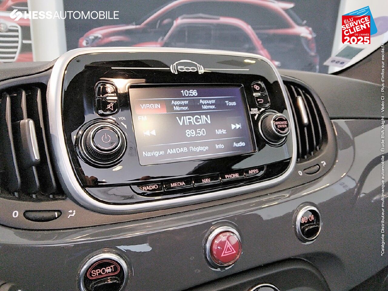 Véhicule d'occasion ABARTH 500C 1.4 TURBO T-JET 145CH 595 MY17 GPS JA17 CLIM AUTO chez HESS Automobile