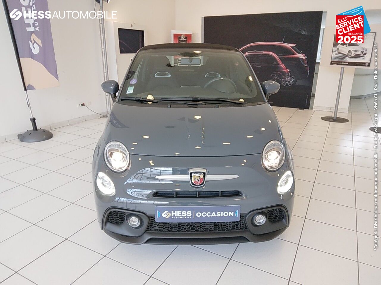Véhicule d'occasion ABARTH 500C 1.4 TURBO T-JET 145CH 595 MY17 GPS JA17 CLIM AUTO chez HESS Automobile