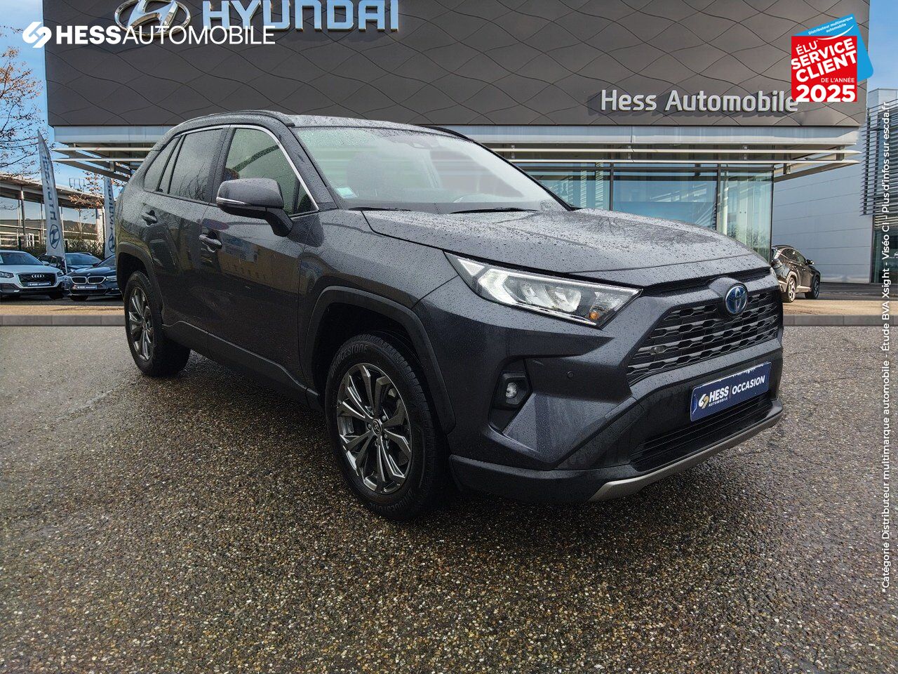 Véhicule d'occasion TOYOTA RAV4 2.5 HYBRIDE 222CH DYNAMIC AWD-I MY24 CAMERA CARPLAY chez Toyota Besançon