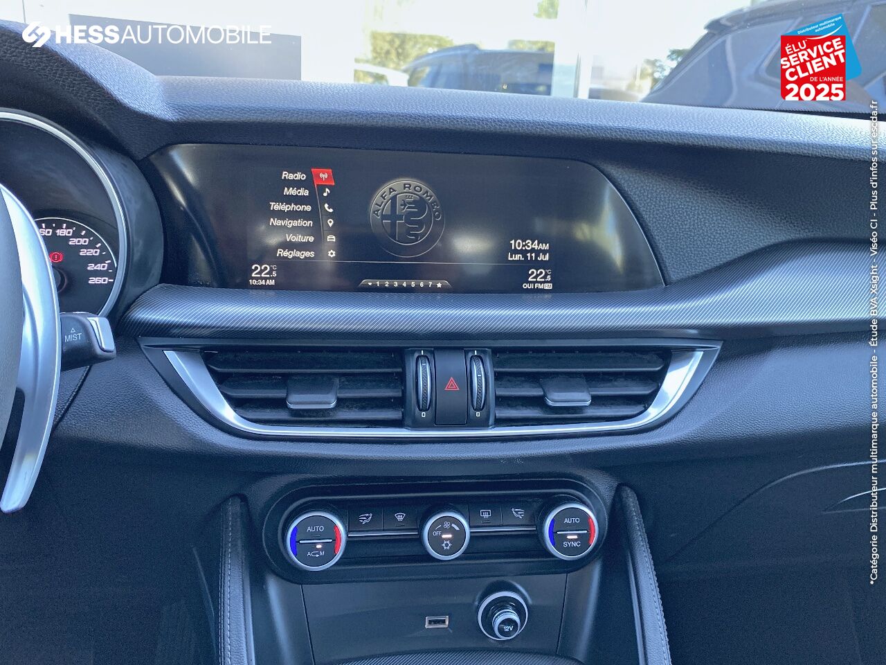 Véhicule d'occasion ALFA ROMEO STELVIO 2.2 DIESEL 150CH SUPER AT8 chez Fiat Colmar