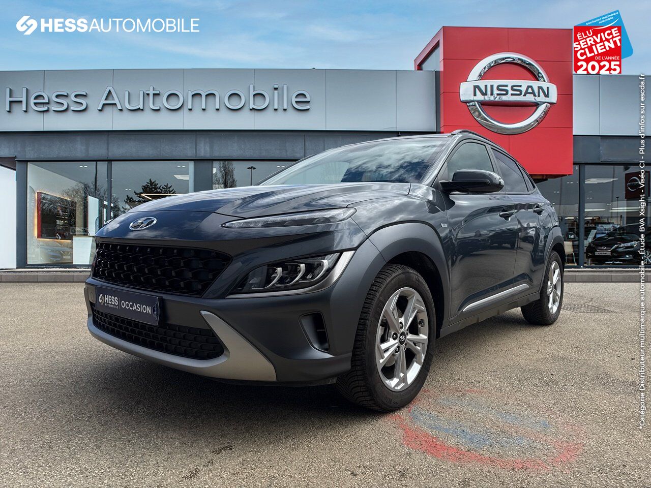Véhicule d'occasion HYUNDAI KONA 1.6 CRDI 136CH HYBRID 48V CREATIVE GPS CAMERA chez Hyundai Chalons