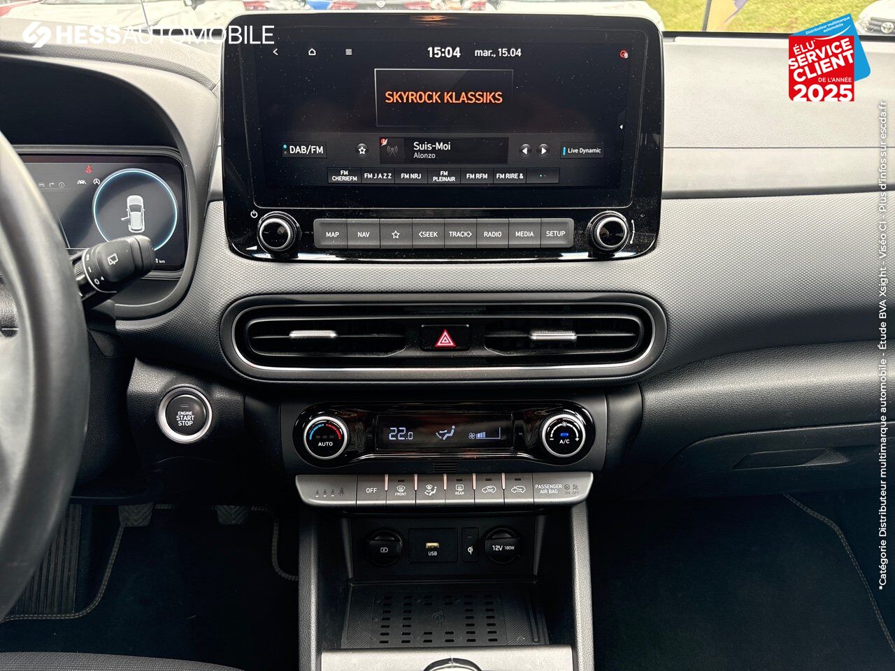 Véhicule d'occasion HYUNDAI KONA 1.6 CRDI 136CH HYBRID 48V CREATIVE GPS CAMERA chez Hyundai Chalons