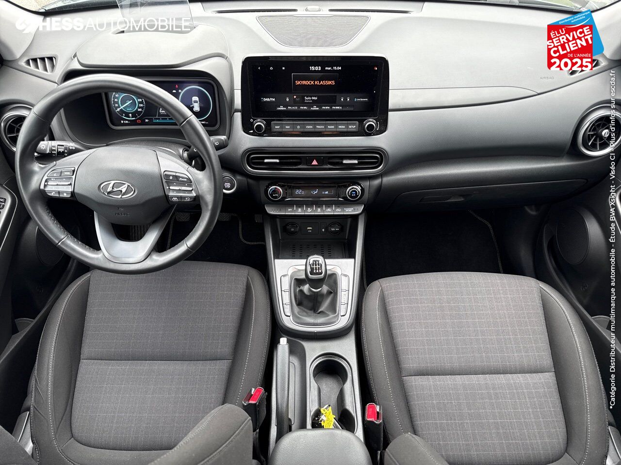 Véhicule d'occasion HYUNDAI KONA 1.6 CRDI 136CH HYBRID 48V CREATIVE GPS CAMERA chez Hyundai Chalons