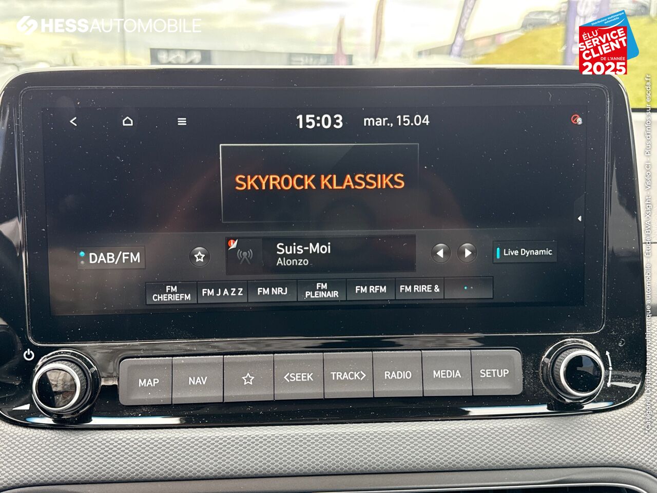 Véhicule d'occasion HYUNDAI KONA 1.6 CRDI 136CH HYBRID 48V CREATIVE GPS CAMERA chez Hyundai Chalons