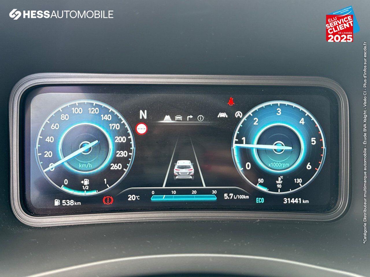 Véhicule d'occasion HYUNDAI KONA 1.6 CRDI 136CH HYBRID 48V CREATIVE GPS CAMERA chez Hyundai Chalons