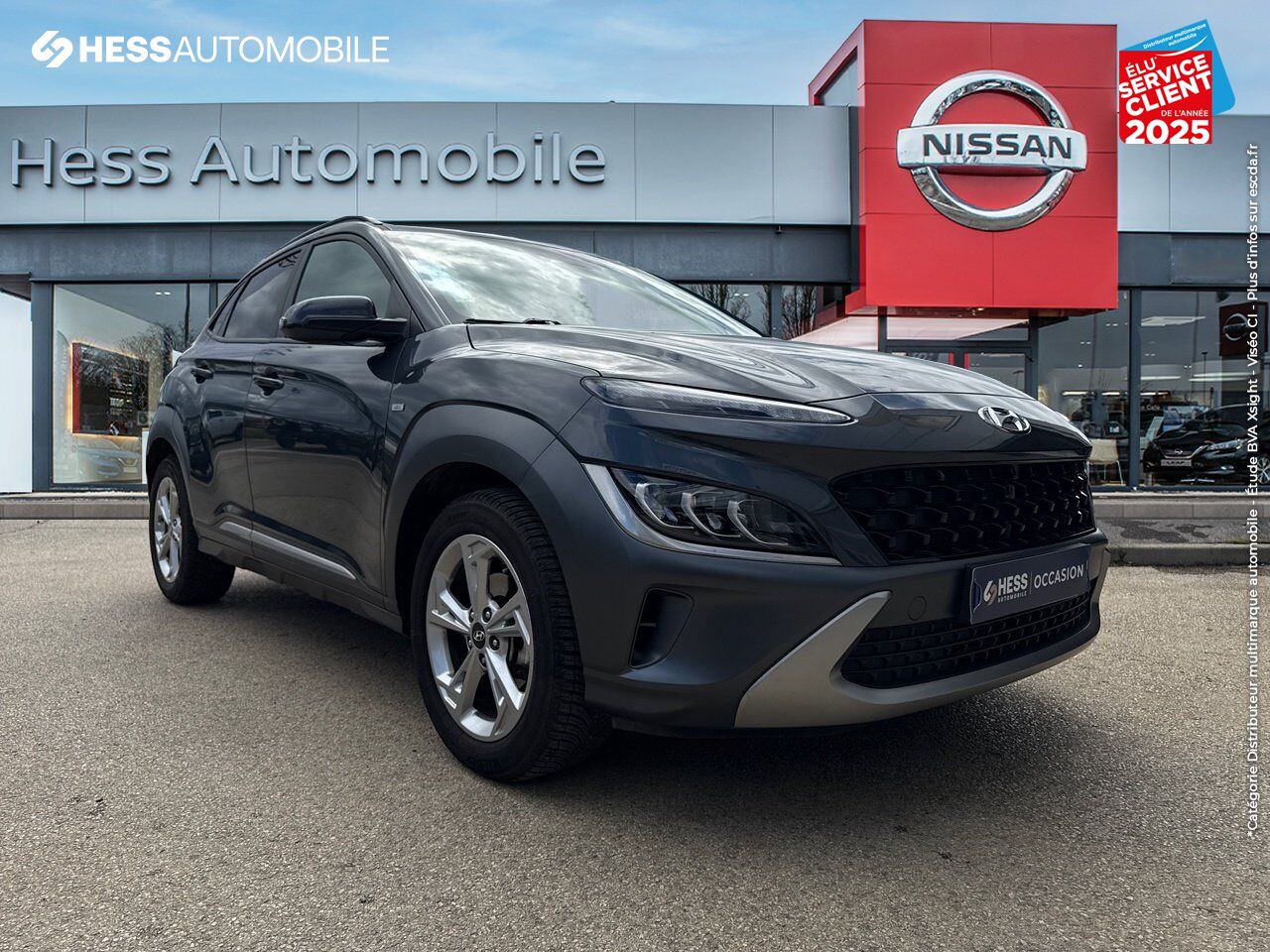 Véhicule d'occasion HYUNDAI KONA 1.6 CRDI 136CH HYBRID 48V CREATIVE GPS CAMERA chez Hyundai Chalons