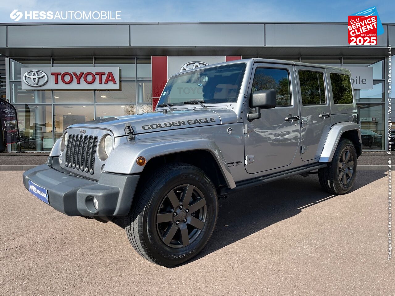 Véhicule d'occasion JEEP WRANGLER UNLIMITED 2.8 CRD 200CH GOLDEN EAGLE BVA GPS CAMERA chez Fiat Besançon